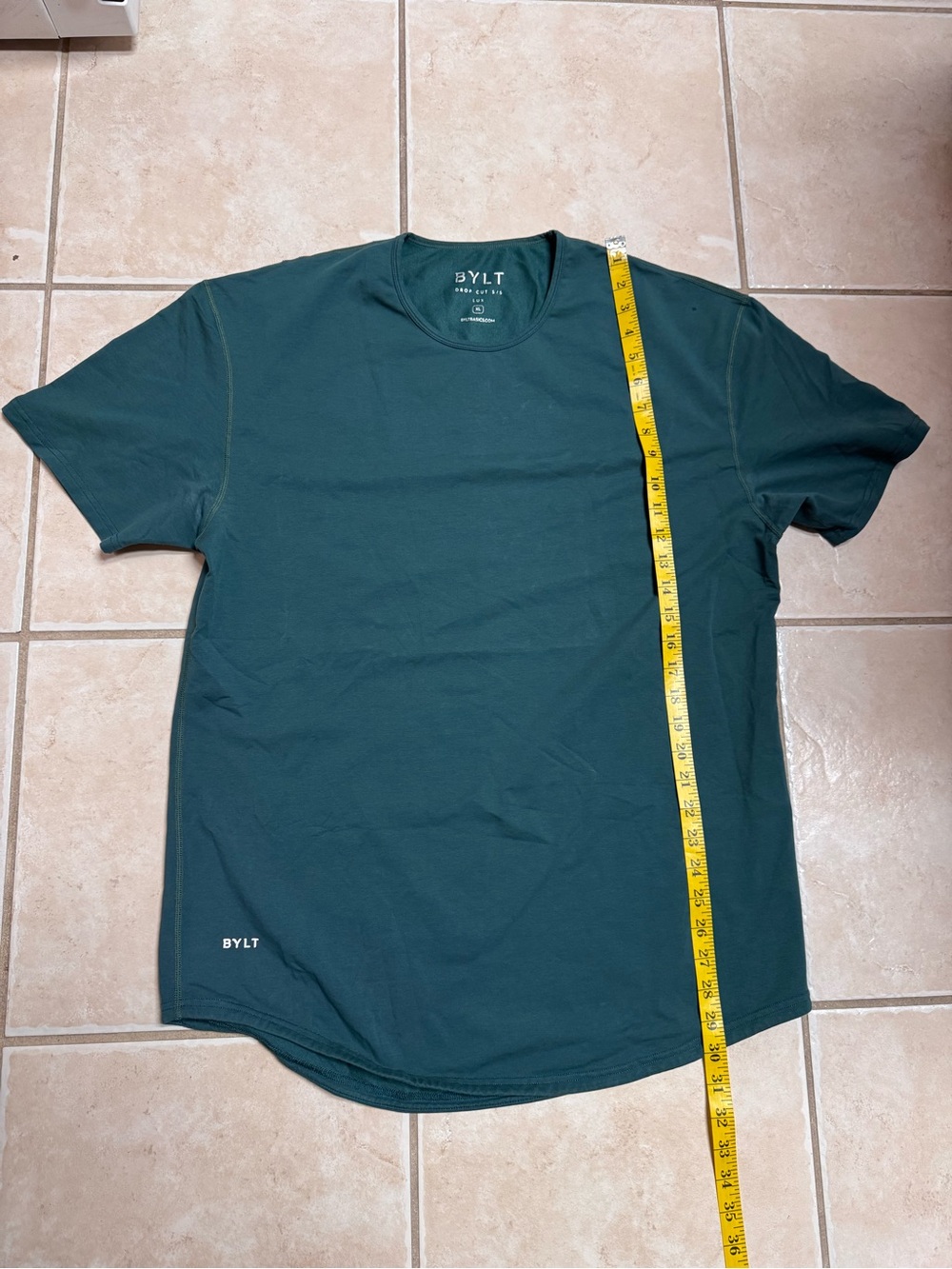 BYLT Men's Crew Neck T-Shirt in Dark Teal